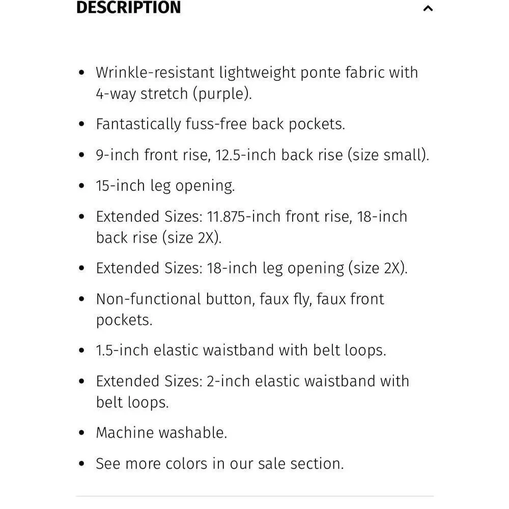 Betabrand stretch 2 pocket  dress yoga pants in blue Iris size large